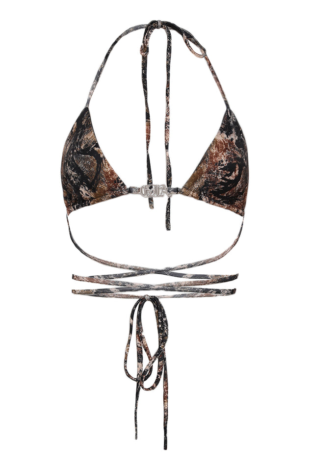 NIKKI BIKINI TOP - SNAKE