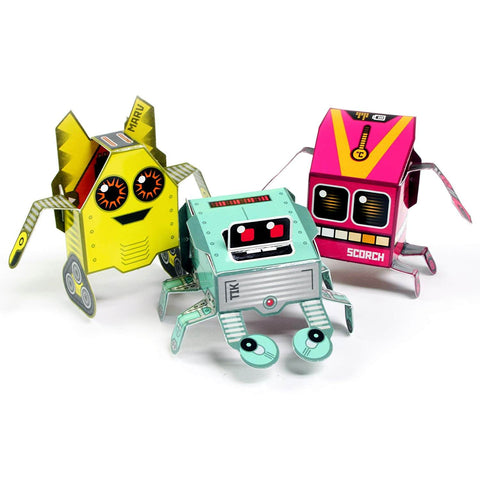 OiDroids-紙模型-機械人系列-Series 1-Pack of 15-Papercraft-Robot-Cards