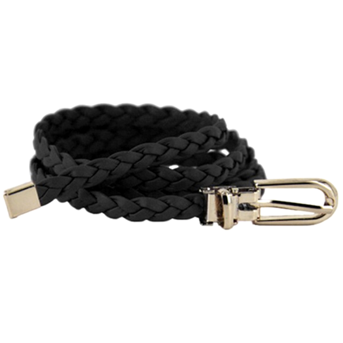 Weaved Braided Skinny Waist Belt | BLINGG