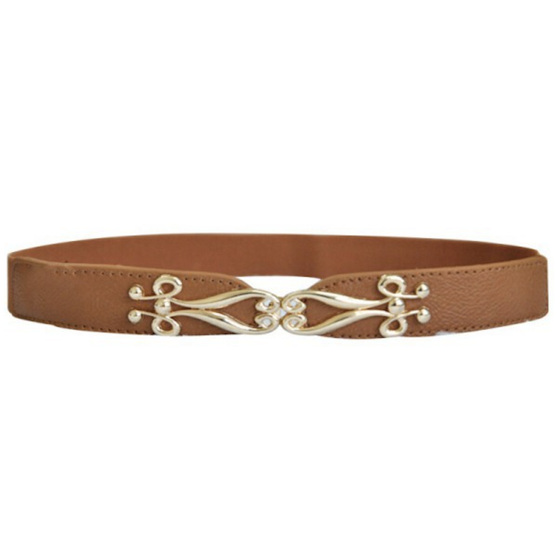 Floral Metal Buckle Stretchable Belt | BLINGG