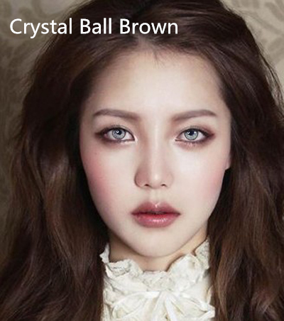 TTdeye crystal ball brown contacts
