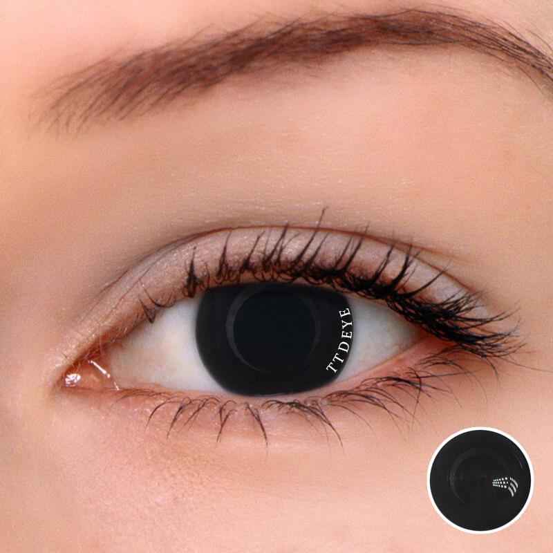 Ttdeye Blind Black Colored Contact Lenses Ttdeye