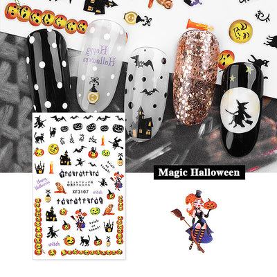 Ttdeye Happy Halloween Nail Stickers Ttdeye