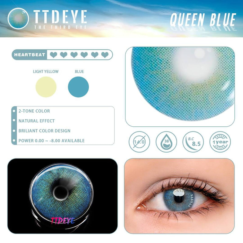 Buy Ttdeye Queen Blue Contact Lenses Online Ttdeye