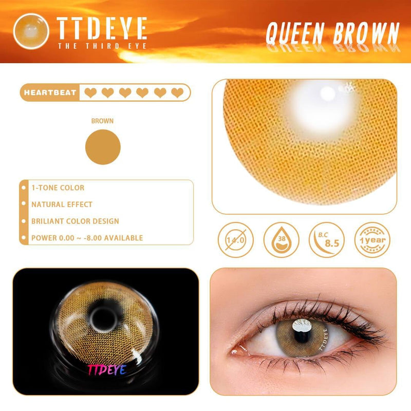 Featured image of post Ttdeye Queen Brown How could you miss ttdeye colored contacts to wholesale bulk order freshlady queen series brown blue green chocolate grey contact lenses