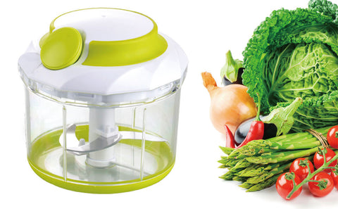 Manual Hand Pull Food Chopper Large Capacity Kitchen Onion Garlic Vegetable  Blender Mincer(4 cup) by Vinipiak