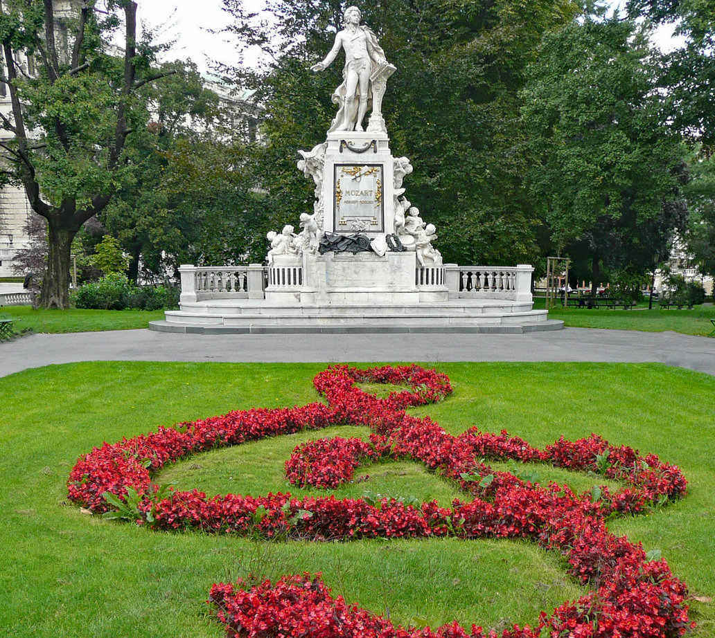 Mozart Monument at Burggarten