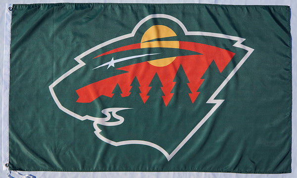 Minnesota Wild Flag-NHL Mn Wild Flag-3x5 Banner-100% polyester - flagsshop