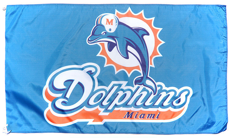 Miami Dolphins Flag-3x5FT NFL Banner-100% polyester-super bowl - flagsshop