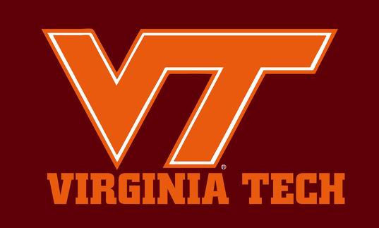 NCAA Virginia Tech Flag 3x5 FT Virginia Tech Hokies 100D Polyester fla ...