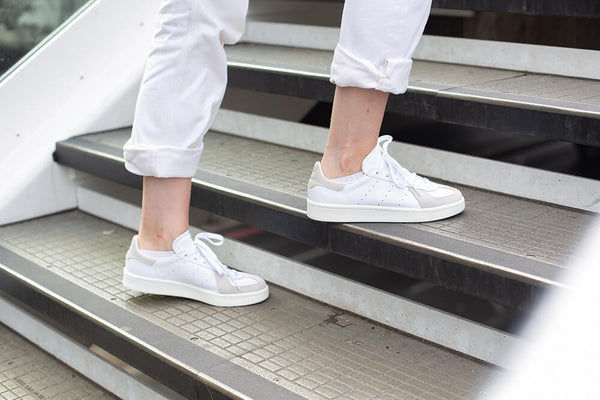 Clean white trainers.