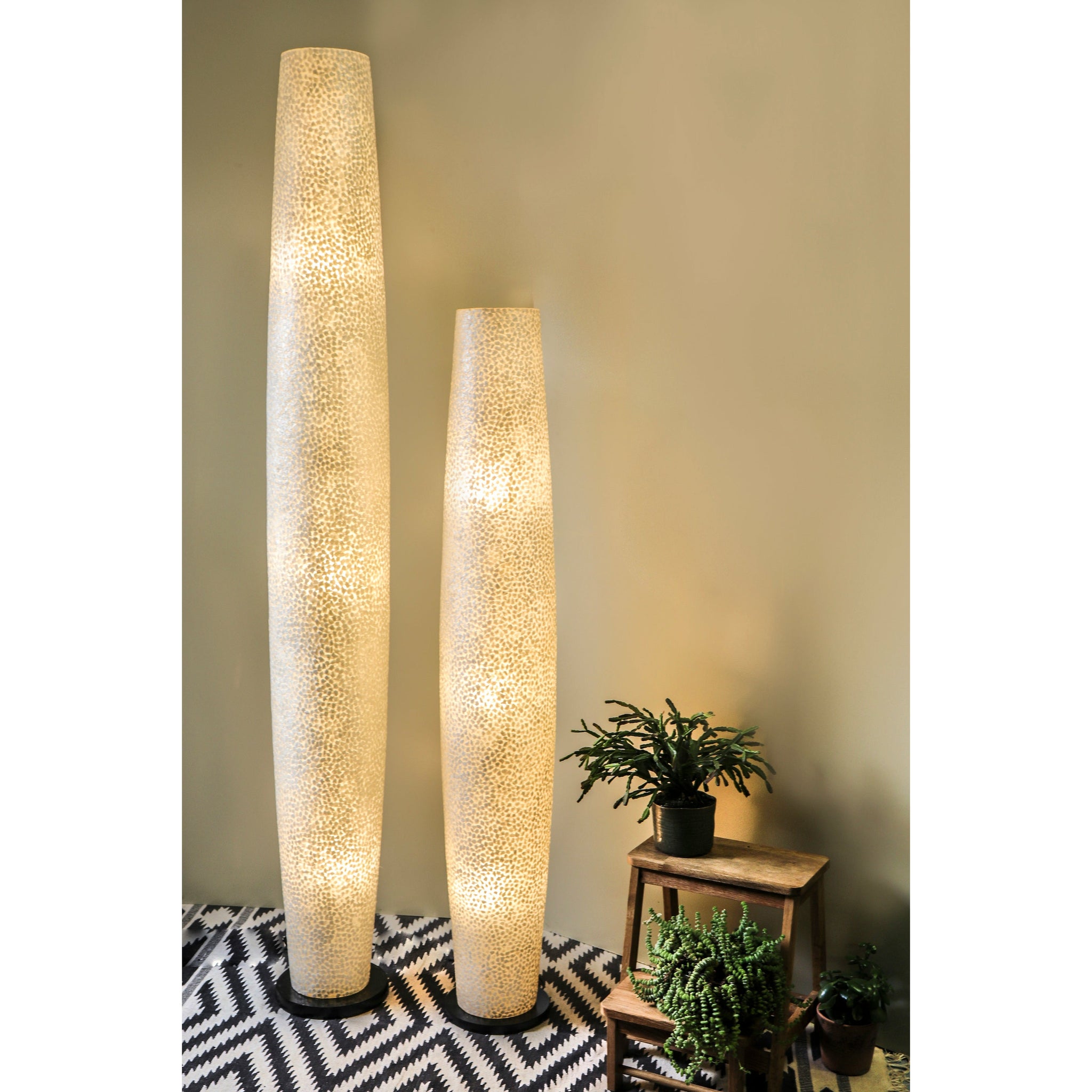 Elara Tall White Floor Lamp Available In 2 Sizes