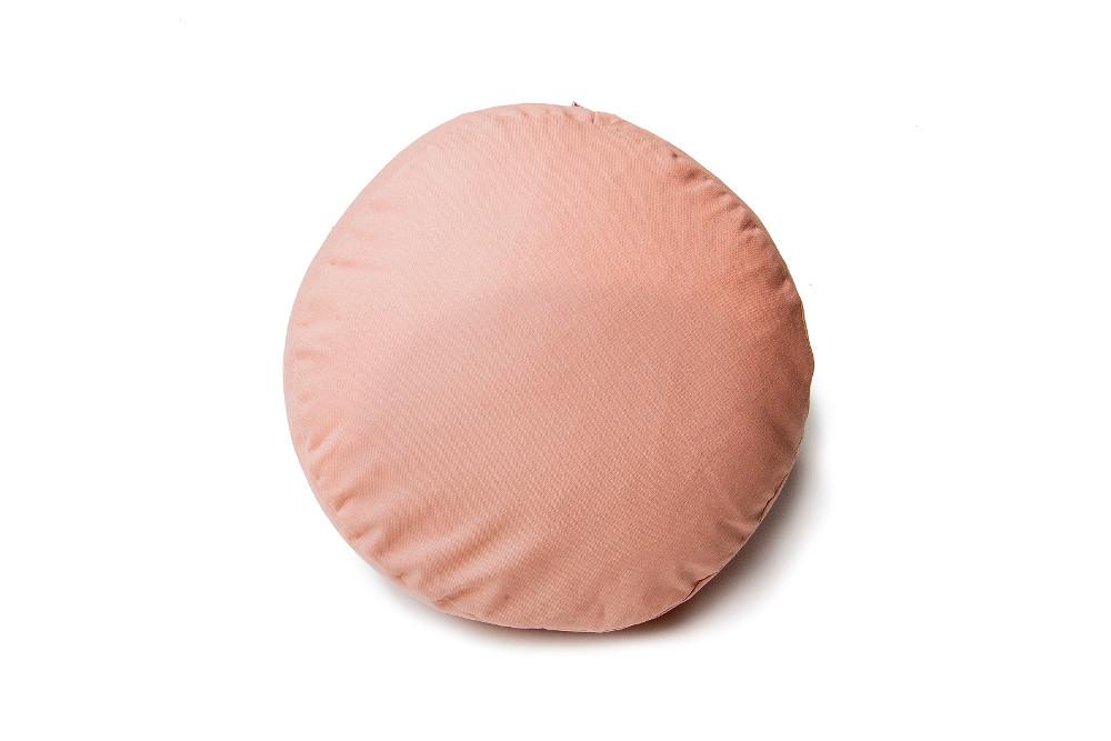 pink round pillow