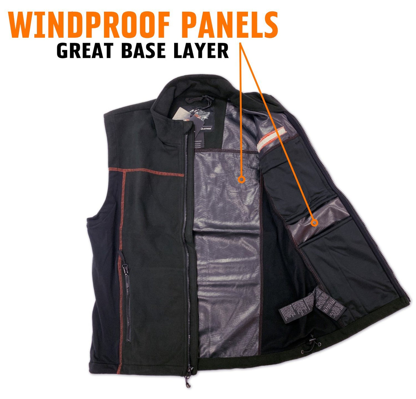 HarleyDavidson Men's Fleece MidLayer Vest Windproof Harbor Town