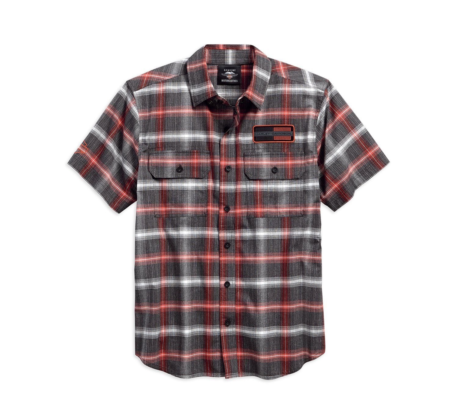 Harley Davidson® Mens High Density Graphic Plaid Woven Shirt 96121 18vm Harbor Town Harley 