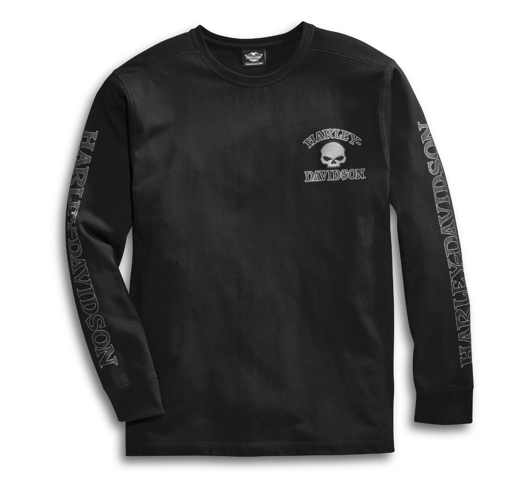 Conor Graphic Long Sleeve T-Shirt - Black | Night Addict