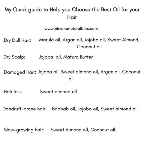 How to choose the best oil for your hair type