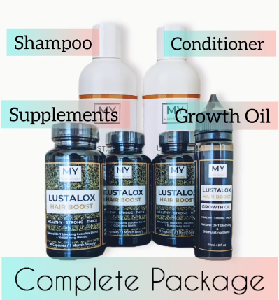 Hair growth supplements shampoo conditioner and oil