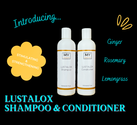 Lustalox shampoo and conditioner stimulating hair growth