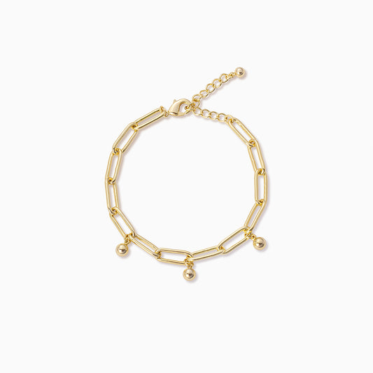 Three's A Party Chain Bracelet Gold