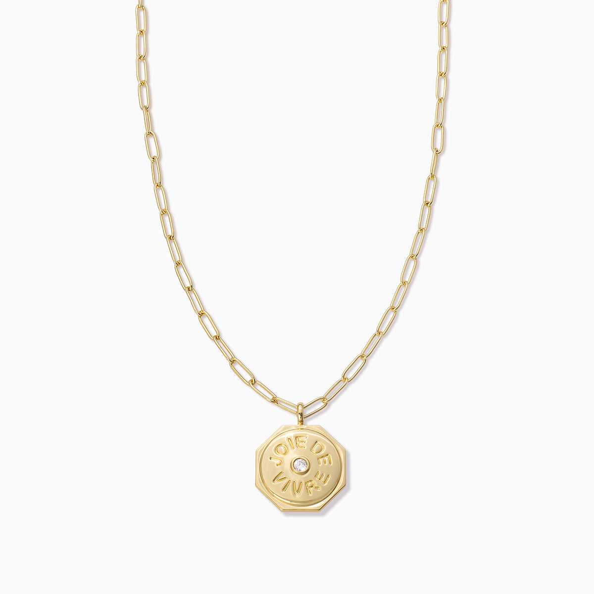 Gold Love Life Chain and Bar Pendant Necklace | Uncommon James