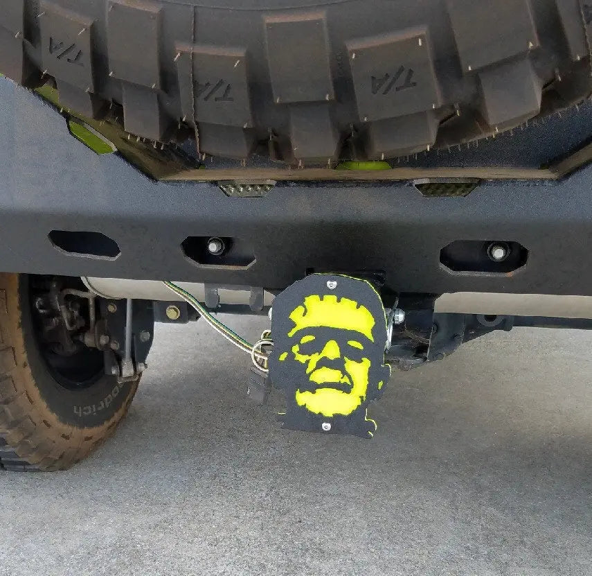 Frankenstein Hitch Cover Under The Sun Inserts