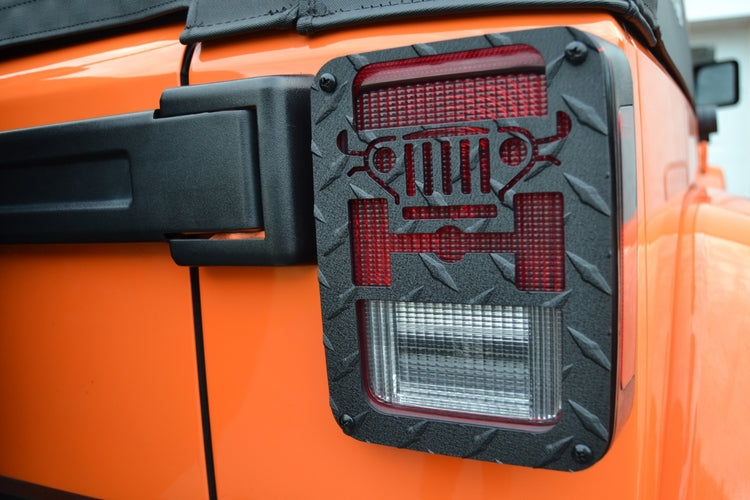Jeep® Tweaks BLACK JK Tail Light Guards for 07-18 Jeep® Wrangler & Wra –  Under The Sun Inserts