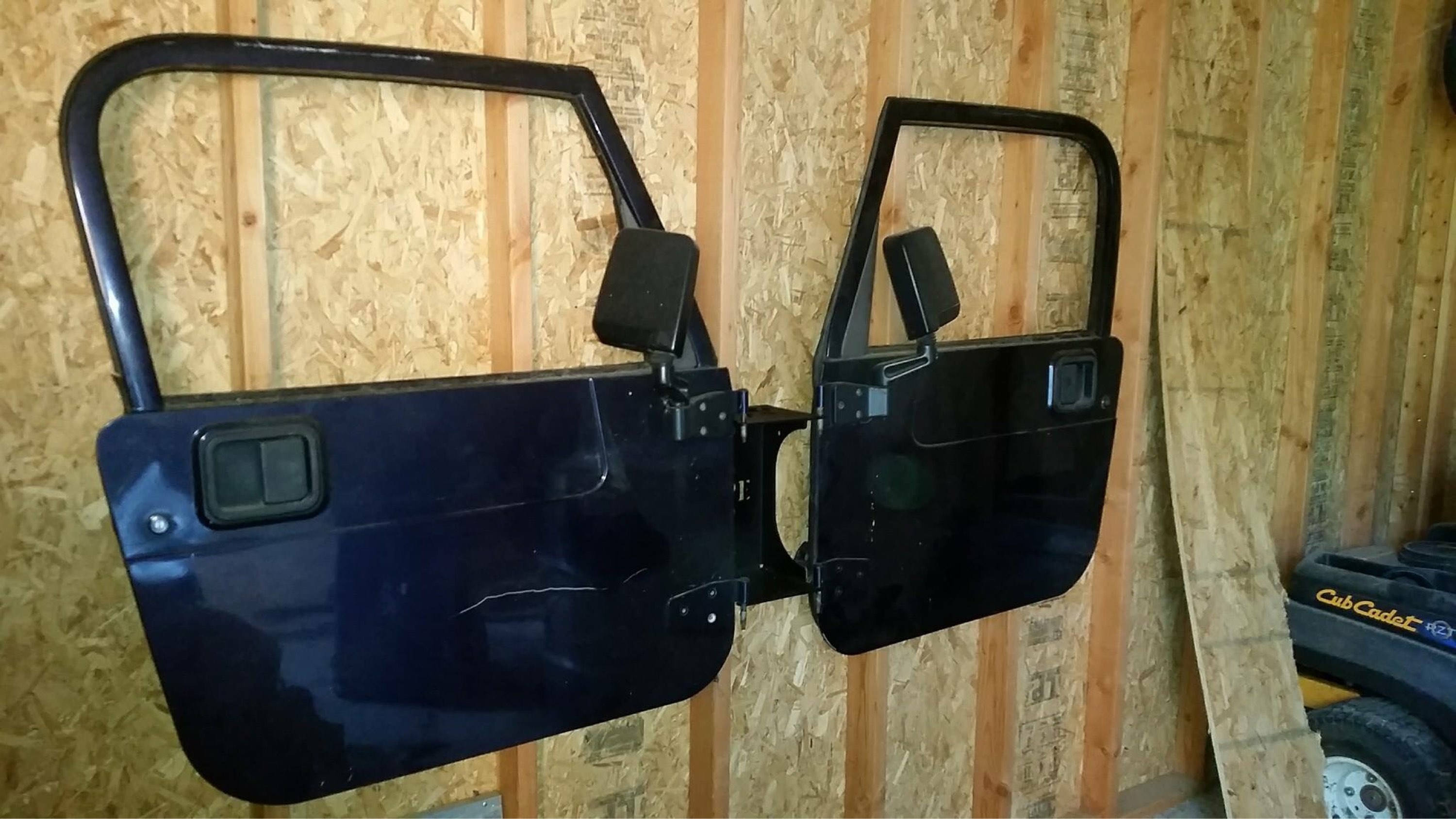 Wall mounted Jeep door hanger. Single door holder holds 2 doors – Under The  Sun Inserts