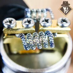 Wotofo prebuilt caterpillar coils on a Goon RDA