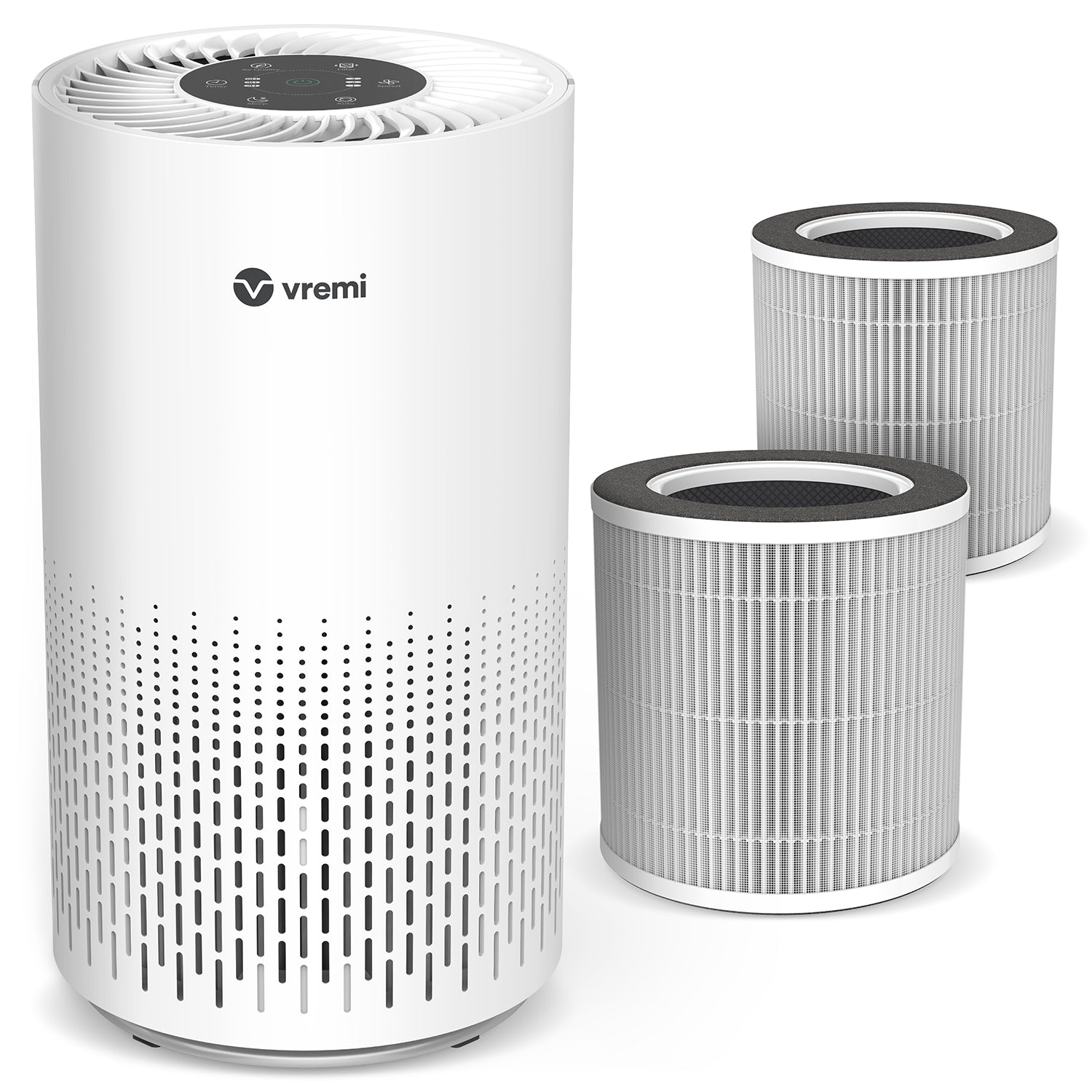 True HEPA Large Air Purifier with 2 Pack Extra Filter Bundle