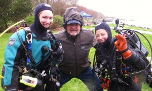 Dick Long and DEMOTOUR test divers