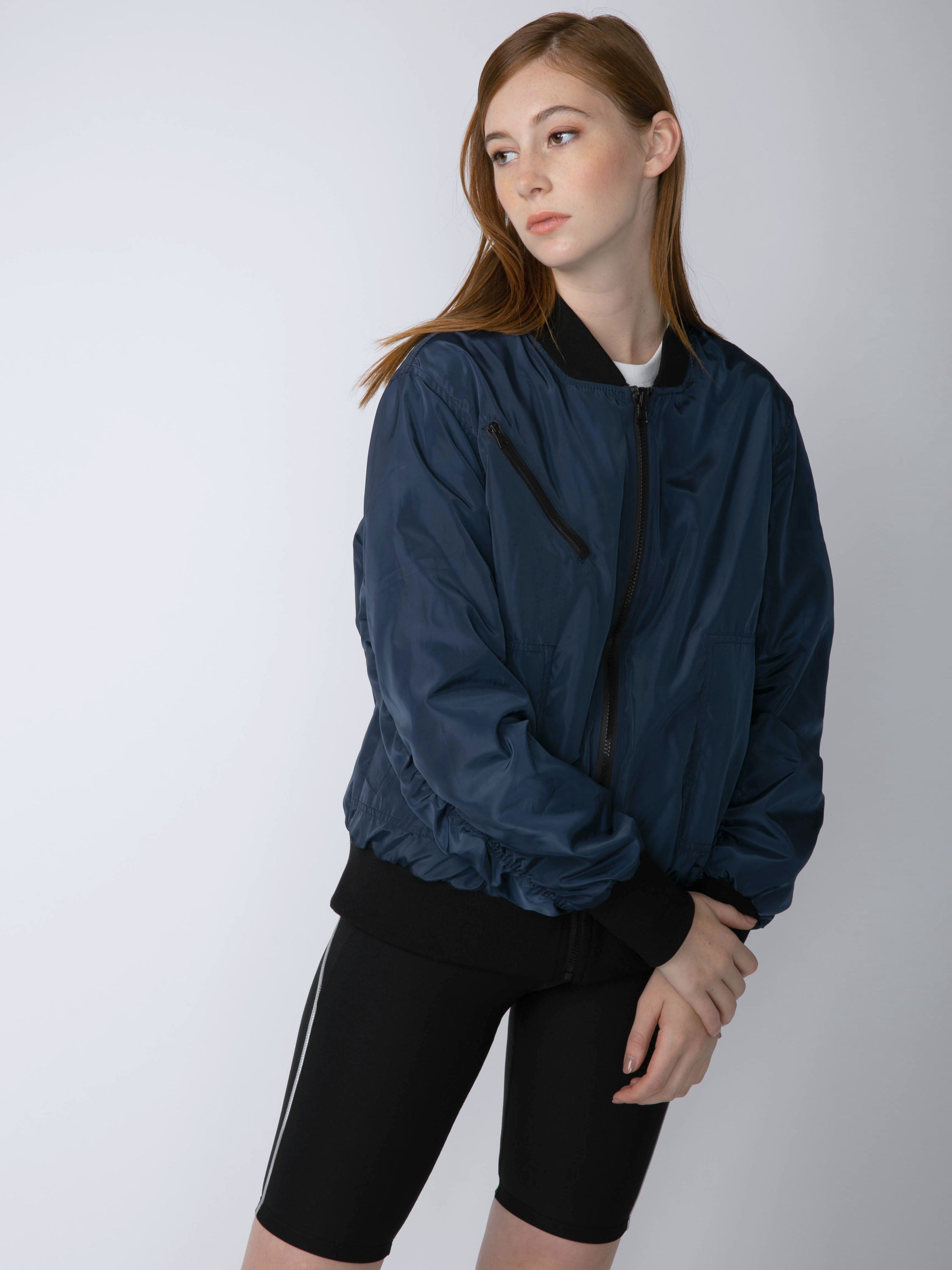 Reversible Bomber Jacket in Olive – voiceofinsiders.com