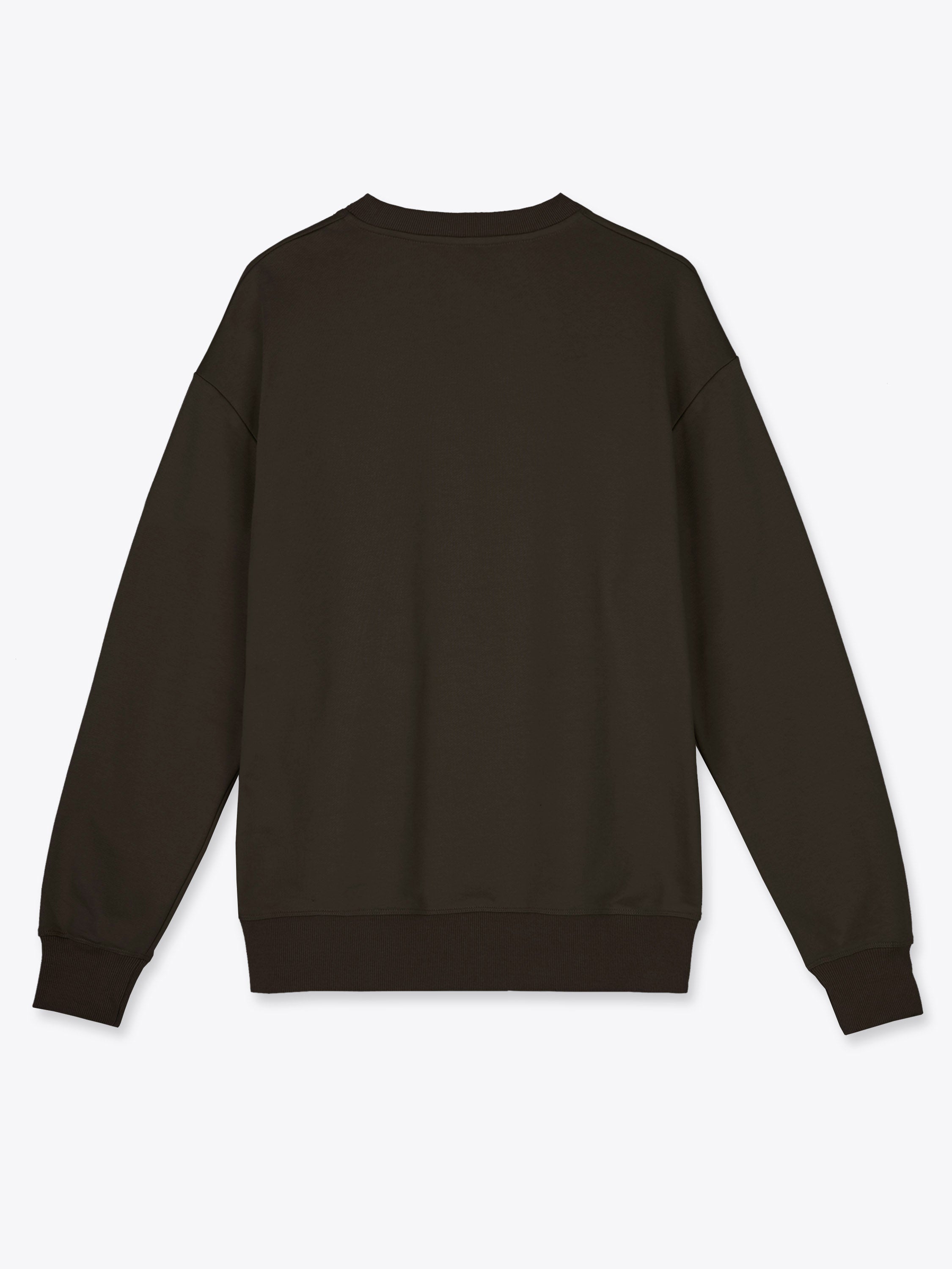 Oversized Unisex Sweatshirt in Dark Olive