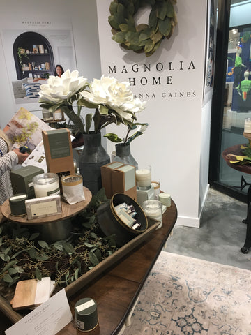 Magnolia Home candle display