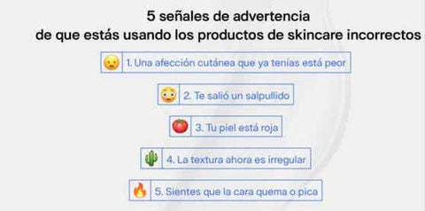 señales de que estoy usando los productos de skincare incorrectos