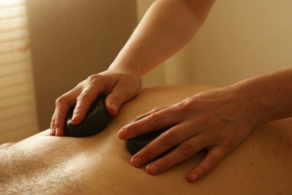 types of massage hot stone