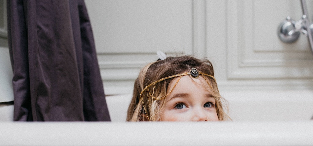 kid in bathtub