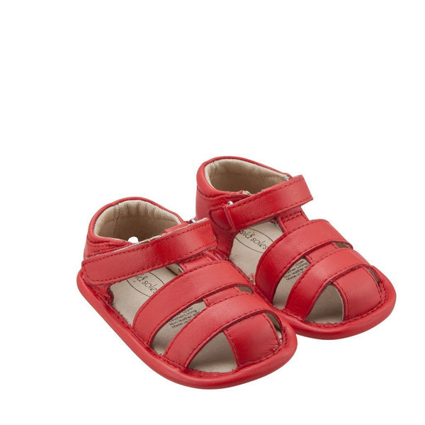 Old Soles Sandy Bright Red Sandals - kids atelier