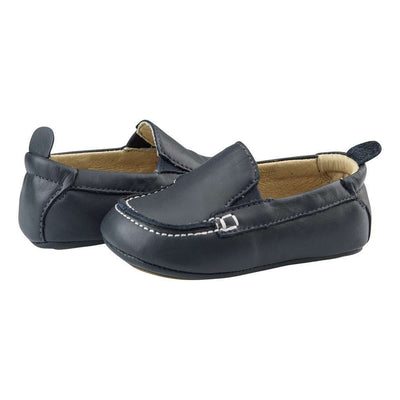 kids navy boat shoes