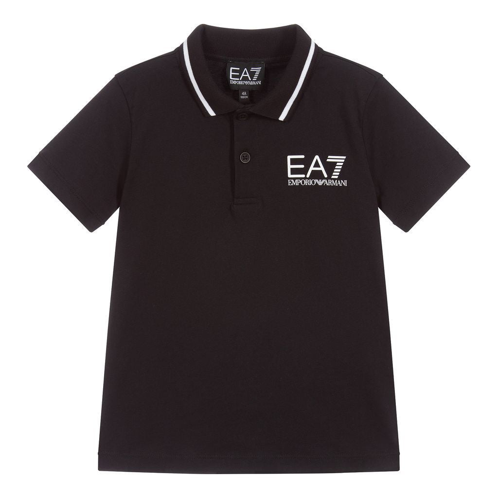 ea7 black polo shirt
