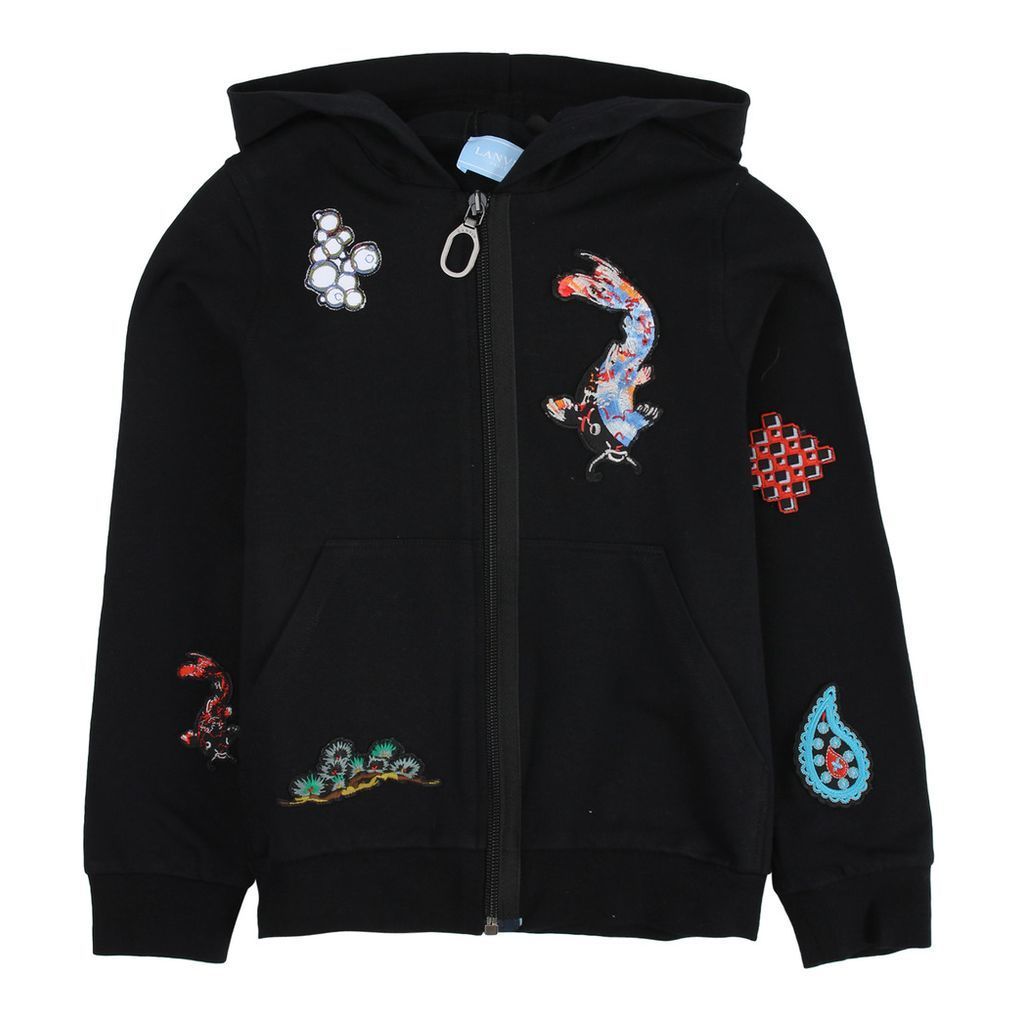 Black Zip Up Hoodie - kids atelier