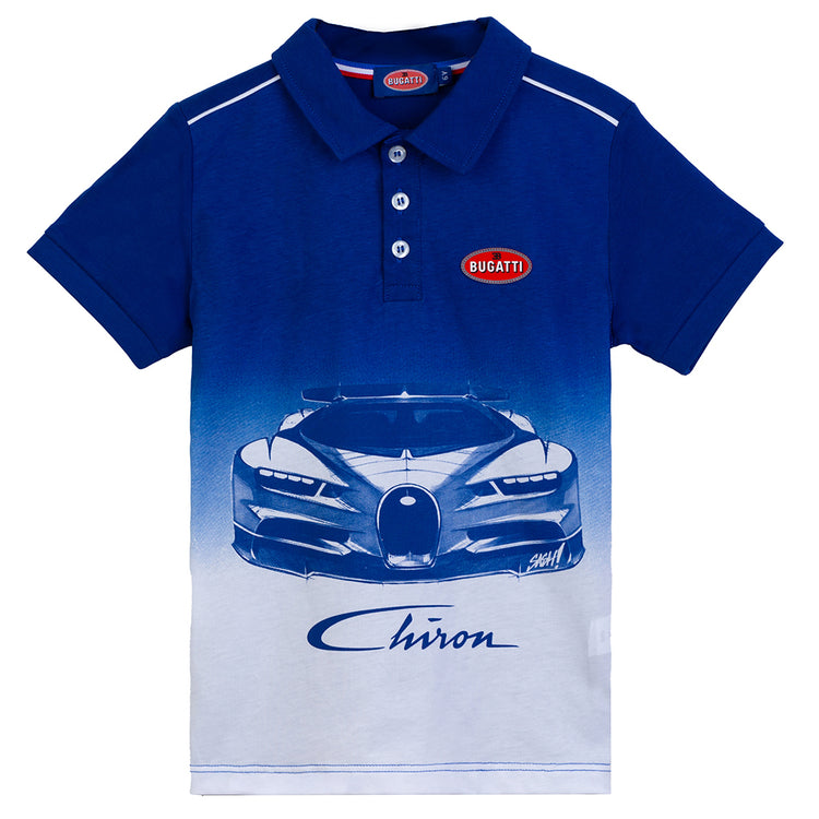 Hertellen moeilijk Pakket Blue Bugatti Print Polo | Kids Atelier