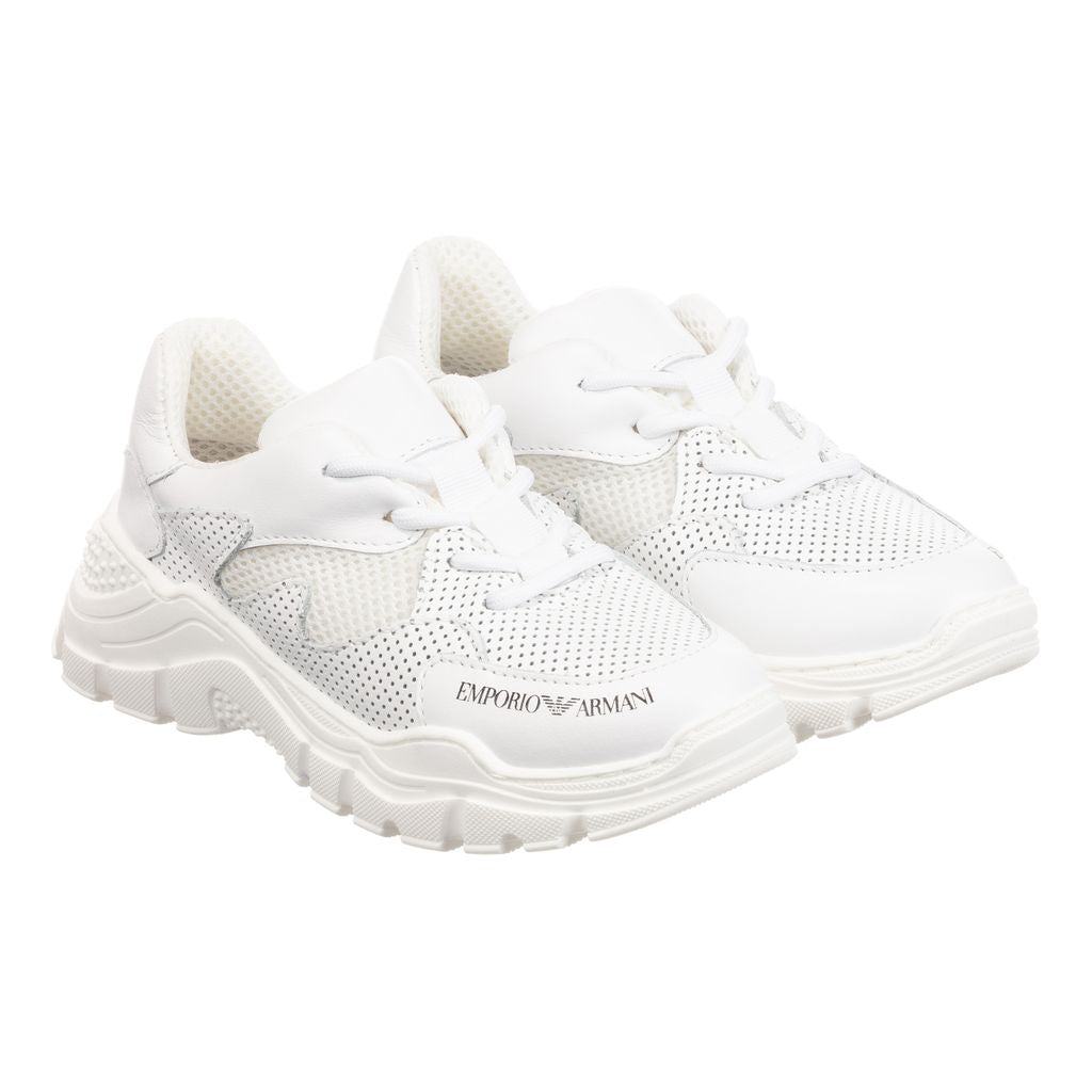 kids armani trainers