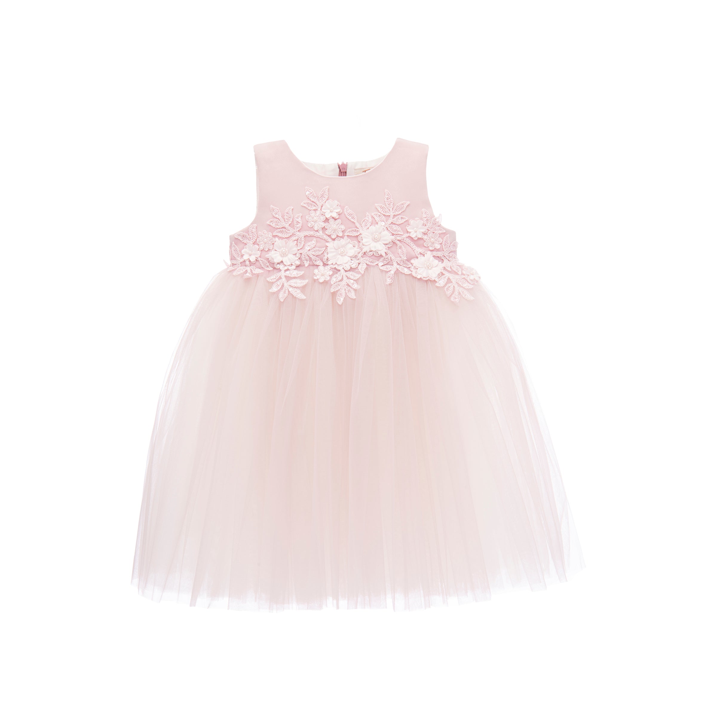 Tulleen Pink Dotted Glitter Tulle Dress 8Y / Pink