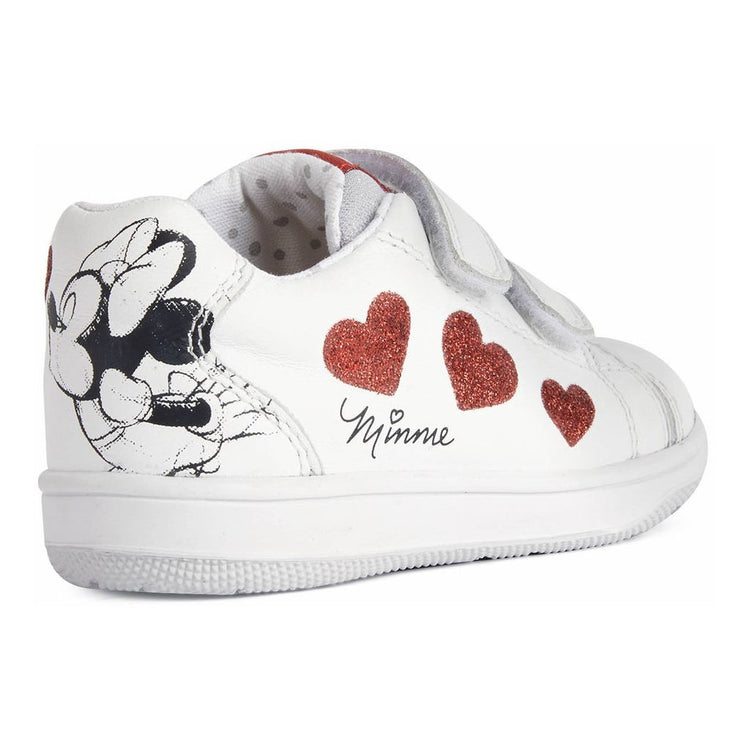 White New Flick Minnie Velcro Sneakers | Kids