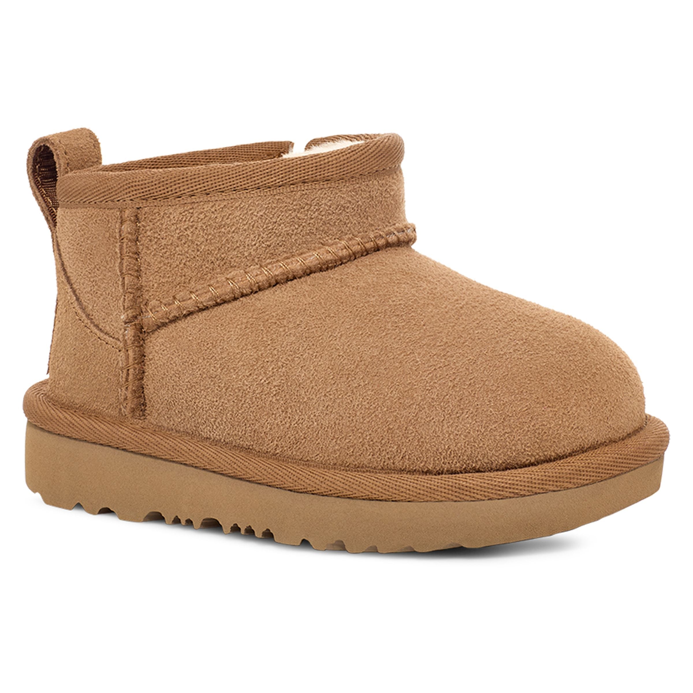 Beige Classic Mini Platform Boots - kids atelier