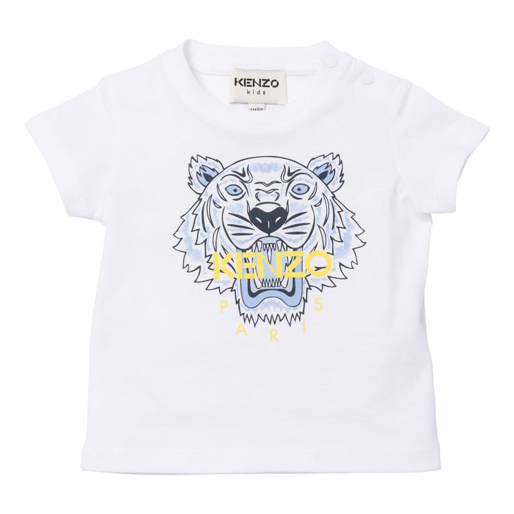 Over het algemeen verschil niets White Iconic Tiger T-Shirt | Kids Atelier