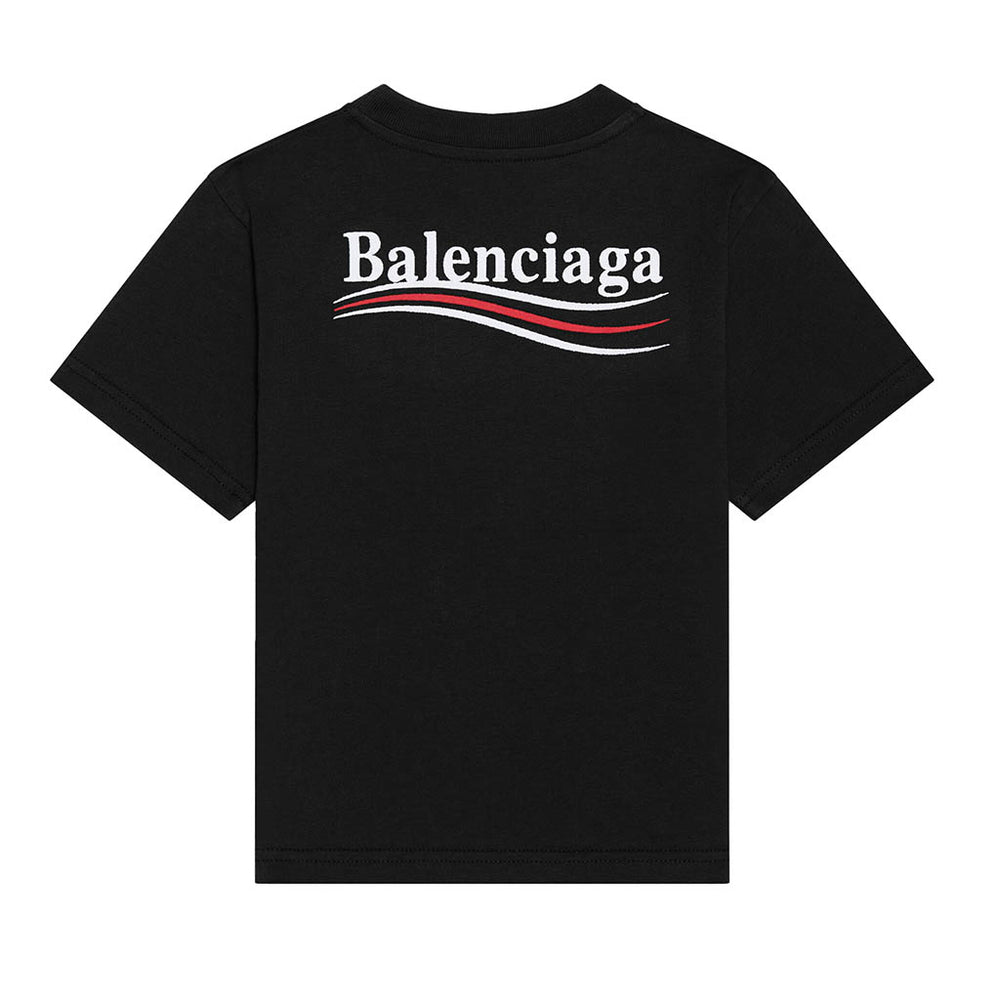 Balenciaga Logo Cotton Jersey T-shirt In Light Pink/white