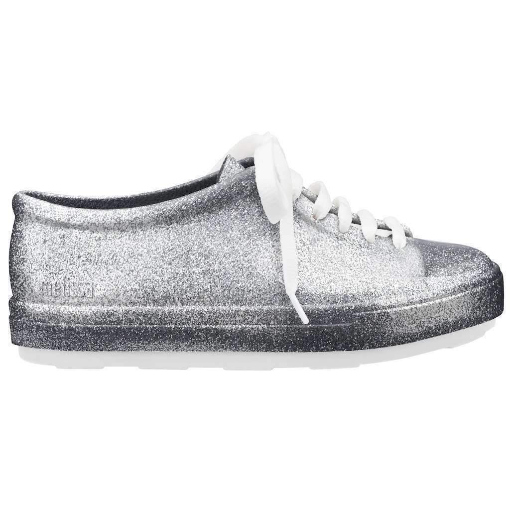 silver glitter kids shoes