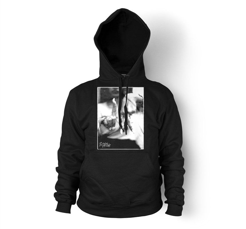 black hoodie merch